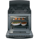 GE 30-inch Freestanding Gas Range with Front Controls JGBS10DEMBB