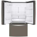 GE 36-inch, 22.1 cu.ft. Counter-Depth French 3-Door Refrigerator with external water and ice dispensing system GYE22GMNES