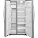GE 36-inch, 21.9 cu. ft. Counter-Depth Side-by-Side Refrigerator with Ice and Water Dispenser GZS22DSJSSGZS22DSJSS