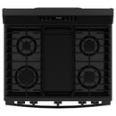 GE 30-inch Freestanding Gas Range with Center Oval Burner GGF500PVBBGGF500PVBB