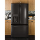 GE Profile 36-inch, 27.8 cu.ft. Freestanding French 3-Door Refrigerator with Keurig® K-Cup® Brewing System PFE28PBLTS