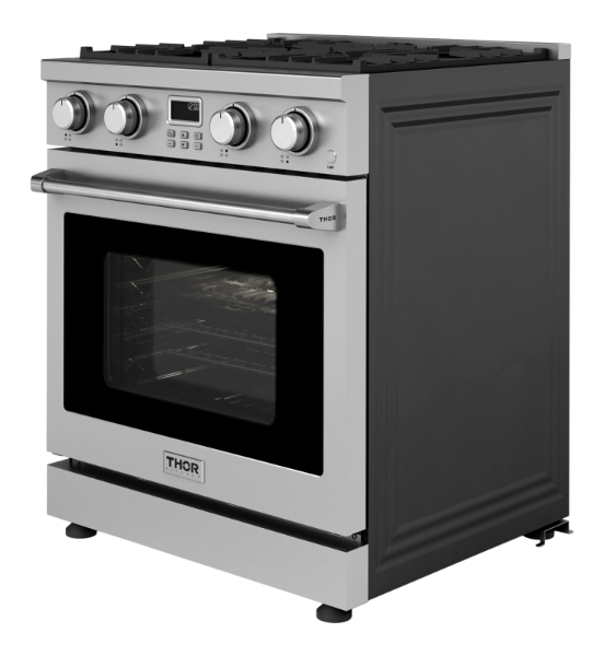 THOR Kitchen 30-Inch Gas Range ? Contemporary Professional ? ARG30 (THARG30)