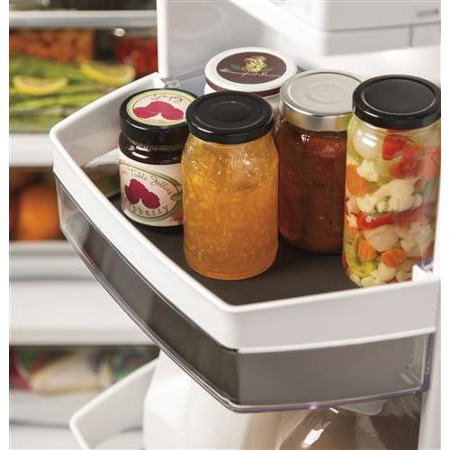 GE Profile 36-inch, 22.2 cu.ft. Counter-Depth French 3-Door Refrigerator with Water and Ice Dispensing System PYE22KYNFS