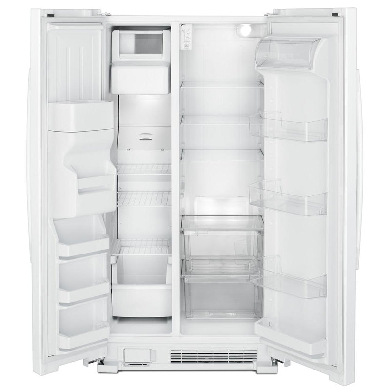 (ASI2575GRW) Amana 36-inch, 25 cu.ft. Freestanding side-by-side refrigerator with Water and Ice Dispensing System ASI2575GRW