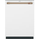 Caf? 24-inch Built-in Dishwasher with WiFi (Matte White/Brushed Bronze) CDT858P4VW2 (CDT858P4VW2)