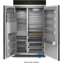 KitchenAid 48-inch, 29.4 cu. ft. Built-in Side-by-Side Refrigerator with External Water and Ice Dispensing System KBSD708MBSKBSD708MBS