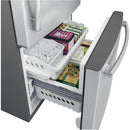GE 33-inch, 24.9 cu.ft. Bottom Freezer Refrigerator with Ice Dispenser GDE25ESKSSGDE25ESKSS