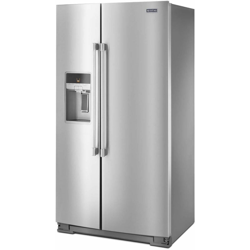 CLEARANCE **Whirlpool WRS571CIHZ 20.6-cu ft Counter-Depth Side-by-Side  Refrigerator with Ice Maker (Fingerprint Resistant Stainless Steel)