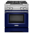 KitchenAid 30-inch Freestanding Dual-Fuel Range with Even-Heat™ KDRS407VBU IMAGE 1