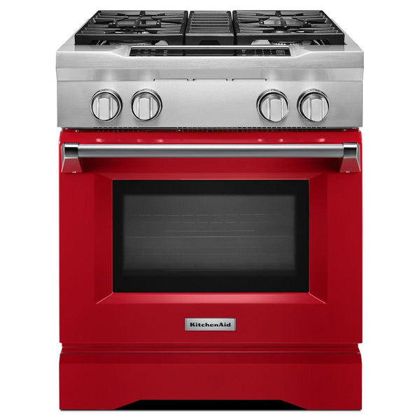 KitchenAid 30-inch Freestanding Dual-Fuel Range with Even-Heat™ KDRS407VSD IMAGE 1