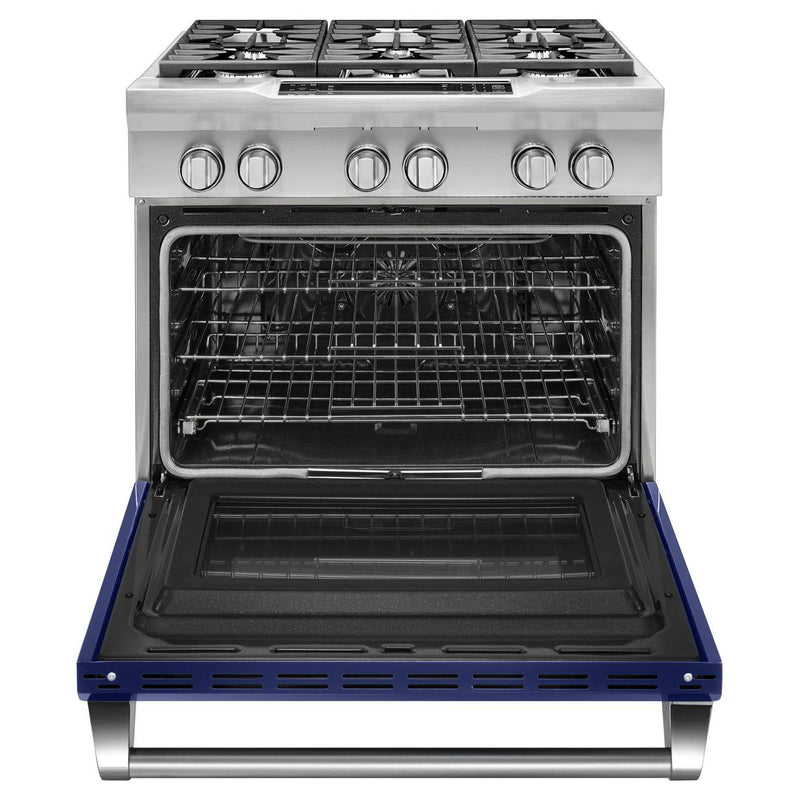 KitchenAid 36-inch Freestanding Dual-Fuel Range with Even-Heat™ KDRS467VBU IMAGE 2