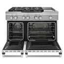 KitchenAid 48-inch Freestanding Dual-Fuel Range with Even-Heat™ KDRS483VMW IMAGE 2