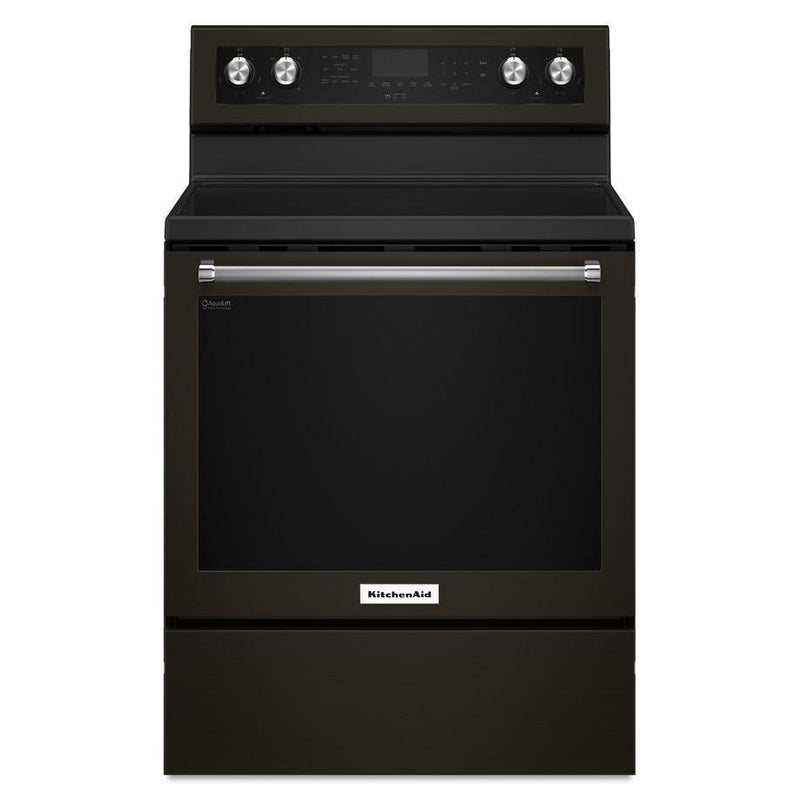 KitchenAid 30-inch Freestanding Electric Range with Even-Heat™ KFEG500EBS IMAGE 1