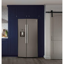 GE 36-inch, 21.8 cu.ft. Counter-Depth Side-by-Side Refrigerator with Water and Ice Dispensing System GZS22IMNES