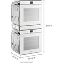 Whirlpool 24-inch, 5.8 cu. ft.  Double Wall Oven with True Convection Technology WOD52ES4MWWOD52ES4MW