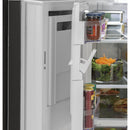 GE 36-inch, 27 cu.ft. Freestanding French 3-Door Refrigerator with Internal Water Dispenser GNE27JGMBBGNE27JGMBB