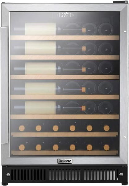 Galanz 47-Bottle Built-In Wine Cooler In Stainless Steel (GLW57MS2B16)