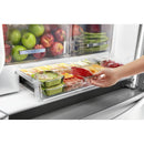 Whirlpool 36-inch, 23.8 cu. ft. Counter-Depth French 3-Door Refrigerator (Black)WRF954CIHB