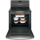 GE Profile 30-inch Freestanding Electric Range with Convection Technology PB911EJES
