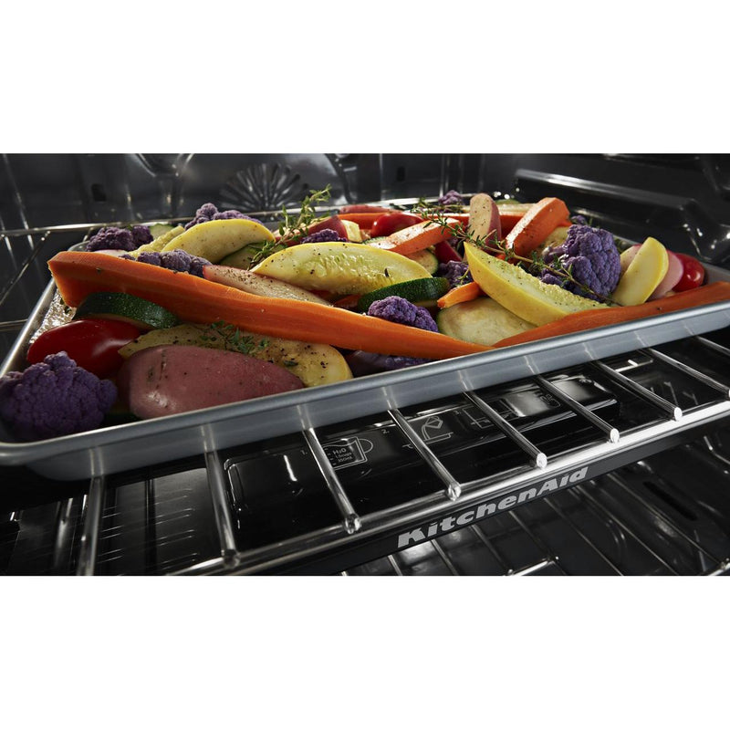 KitchenAid 30-inch Slide-In Electric Range with Even-Heat™ True Convection KSEG700EBS IMAGE 3