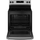 GE 30-inch Freestanding Electric Range with Steam Clean GRF400SVSS