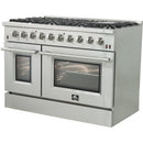 Forno Galiano Alta Qualita 48-inch Freestanding Gas Range with Convection Technology FFSGS6244-48