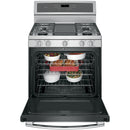 GE Profile 30-inch Freestanding Gas Range with Convection Technology PGB911ZEJSSPGB911ZEJSS
