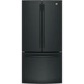 GE 33-inch, 24.8 cu. ft. French 3-Door Refrigerator with Ice and Water GNE25JGKBB
