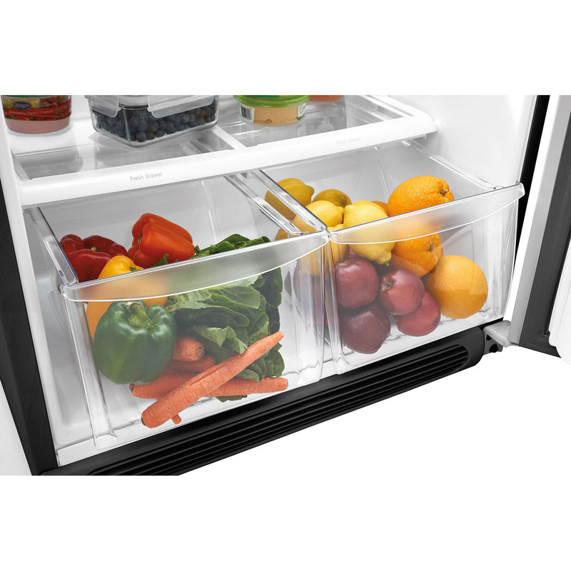Frigidaire 30-inch, 18 cu.ft. Freestanding Top Freezer Refrigerator with LED Lighting FFHT1832TS IMAGE 9