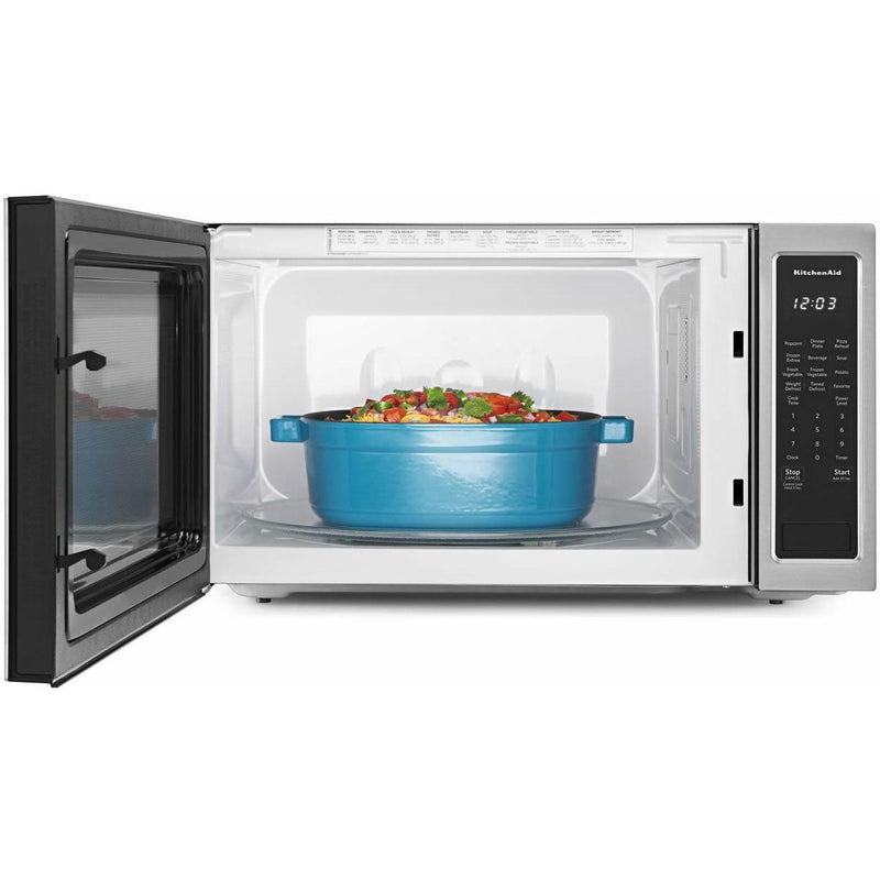 KitchenAid 24-inch, 2.2 cu. ft. Countertop Microwave Oven KMCS3022GSS IMAGE 3