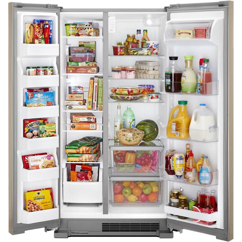 Whirlpool 36-inch, 25.1 cu.ft. Freestanding Side-by-Side Refrigerator WRSA15SNHN IMAGE 2