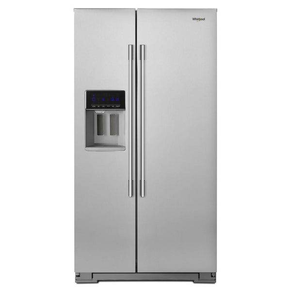 Whirlpool 36-inch, 20.59 cu.ft. Counter-Depth, Side-by-side Refrigerator with External Water and ice Dispensing System with EveryDrop™ Filtration WRSA71CIHZ IMAGE 1