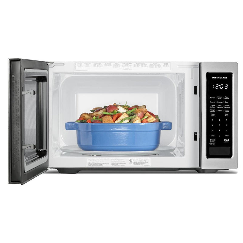 KitchenAid 22-inch, 1.6 cu. ft. Countertop Microwave Oven KMCS1016GSS IMAGE 4