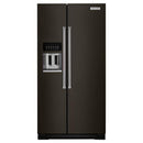 KitchenAid 36-inch, 22.7 cu. ft. Counter-Depth Side-by-Side Refrigerator with Ice and Water KRSC503EBS