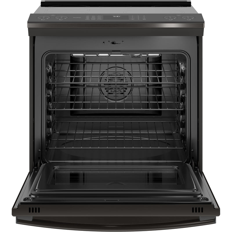 GE Profile 30-inch Slide-In Induction Range with Chef Connect PHS930BLTS IMAGE 2