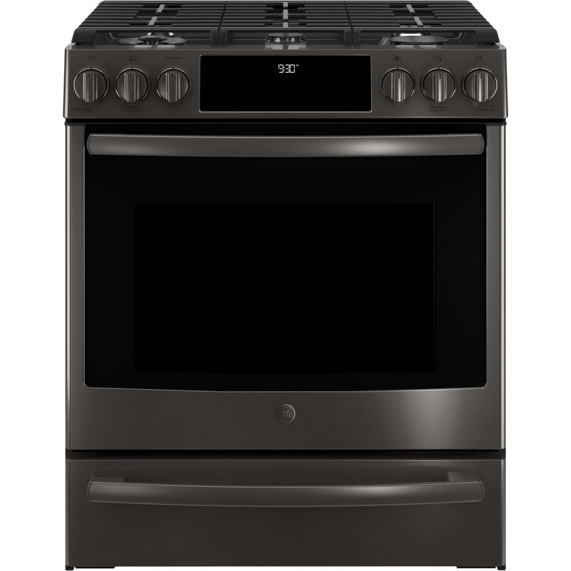 GE Profile 30-inch Slide-In Gas Range with Convection Technology PGS930BELTS IMAGE 1