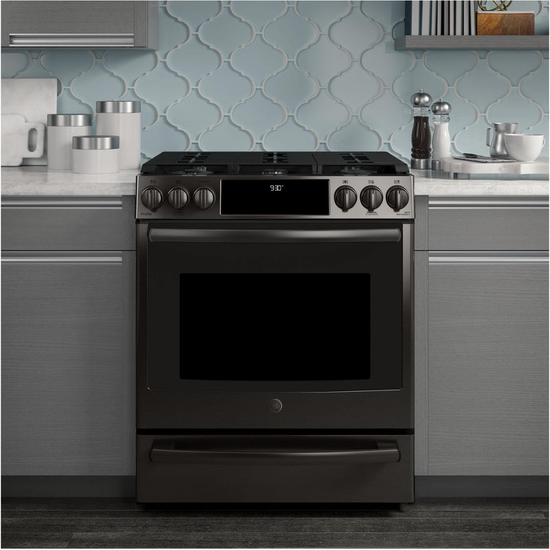 GE Profile 30-inch Slide-In Gas Range with Convection Technology PGS930BELTS IMAGE 6