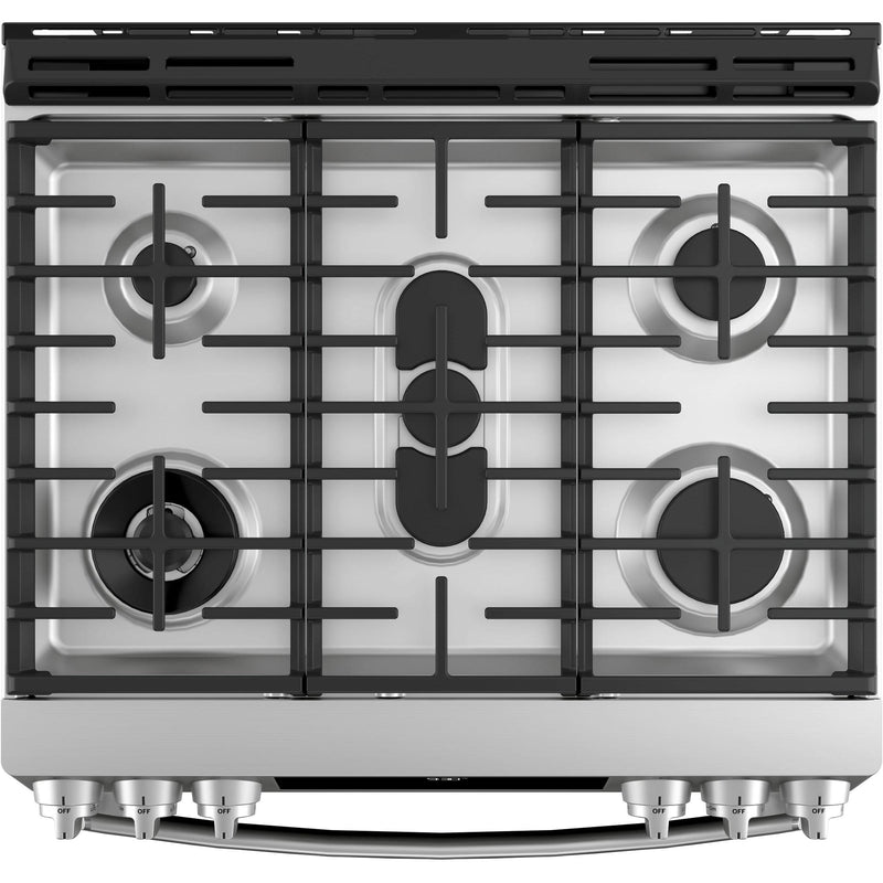 GE Profile 30-inch Slide-in Dual-Fuel Range with Wi-Fi Connect P2S930SELSS IMAGE 2