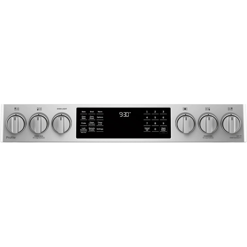 GE Profile 30-inch Slide-in Dual-Fuel Range with Wi-Fi Connect P2S930SELSS IMAGE 4