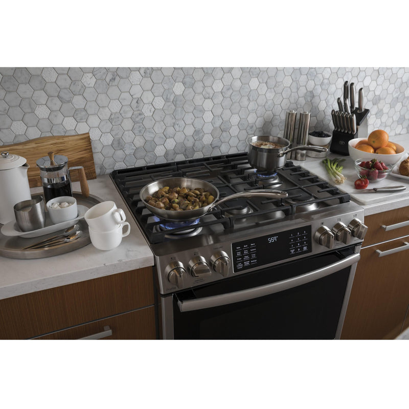 GE Profile 30-inch Slide-in Dual-Fuel Range with Wi-Fi Connect P2S930SELSS IMAGE 7