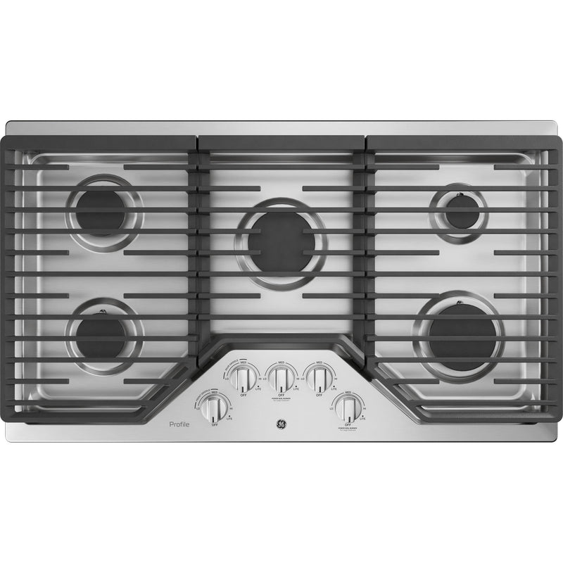 GE 36-inch Built-In Gas Cooktop with MAX Burner System JGP3036DLWW