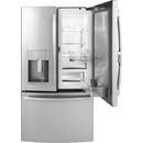 GE Profile 36-inch, 22.1 cu.ft. Counter-Depth French 3-Door Refrigerator with External Water and Ice Dispensing System PYD22KSLSS IMAGE 7