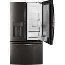 GE Profile 36-inch, 22.1 cu.ft. Counter-Depth French 3-Door Refrigerator with External Water and Ice Dispensing System PYD22KBLTS IMAGE 15
