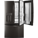 GE Profile 36-inch, 22.1 cu.ft. Counter-Depth French 3-Door Refrigerator with External Water and Ice Dispensing System PYD22KBLTS IMAGE 16