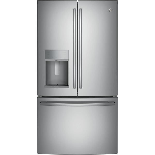 GE Profile 36-inch, 27.8 cu. ft. French 3-Door Refrigerator PFD28KSLSS IMAGE 1