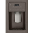 GE 36-inch, 21.8 cu.ft. Counter-Depth Side-by-Side Refrigerator with Water and Ice Dispensing System GZS22IMNESGZS22IMNES