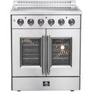 Forno Galiano 30" Freestanding French Door Electric Range FFSEL6917-30