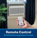 GE® 11,000 BTU Smart Heat/Cool with Heat Pump Electronic Window Air Conditioner for Large Rooms up to 550 sq. ft. (AWGP12WWF) (AWGP12WWF)