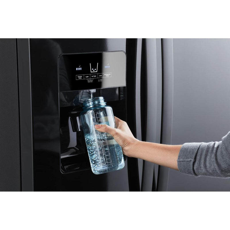 Whirlpool 36-inch, 24.5 cu. ft. Side-by-Side Freestanding Refrigerator with Exterior Ice and Water Dispenser with EveryDrop™ Water Filtration WRS555SIHB IMAGE 12