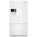 Whirlpool 36-inch, 24.7 cu. ft. French 3-Door Refrigerator with Ice and Water Dispensing System (White) (WRF555SDHW)